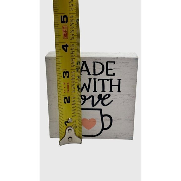 Farmhouse Mini Tiered Tray Sign Free Standing Bakery Kitchen Home Decor Love - Picture 5 of 7